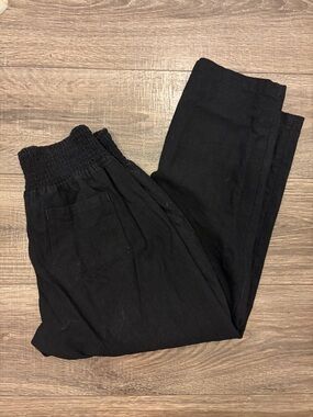 Emme Mama Everyday Transitional Smocked Linen pant